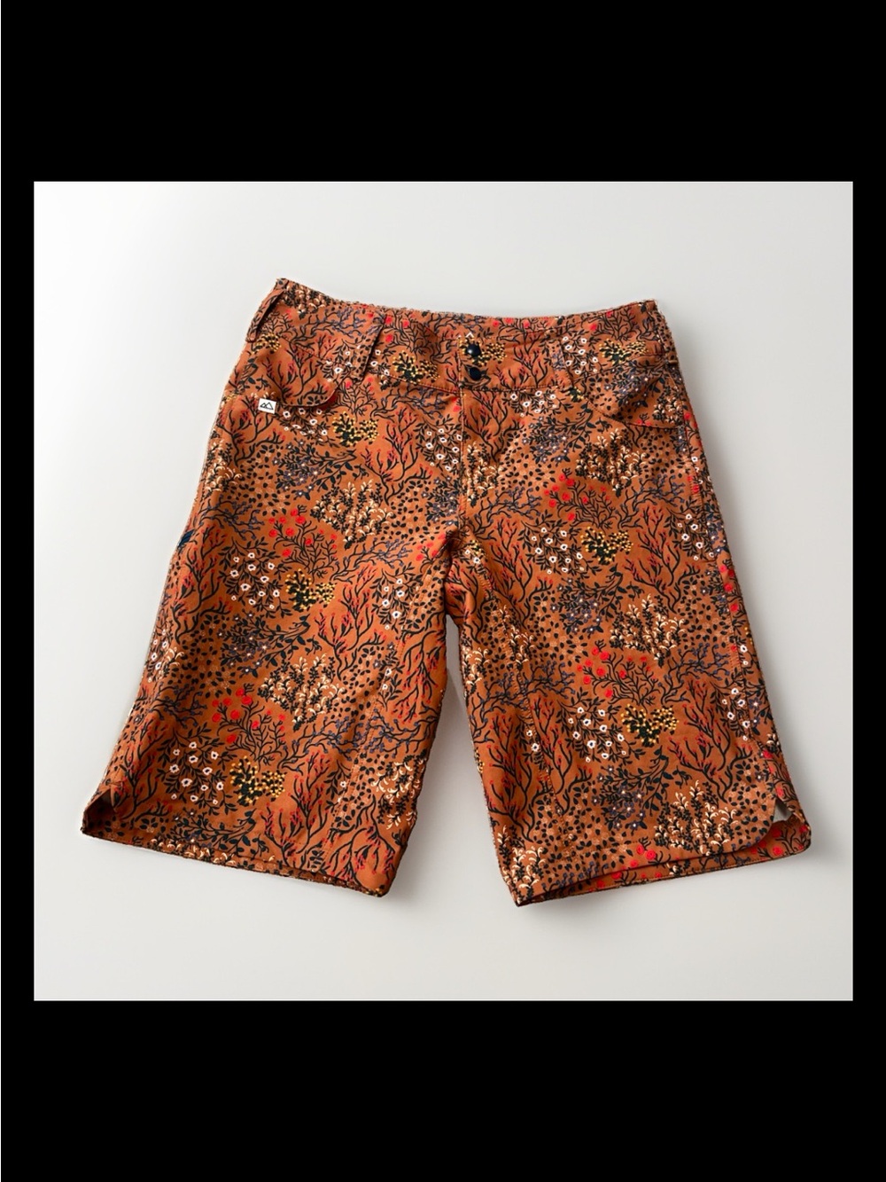 Wild Rye Kaweah Mountain Bike Shorts Floral Print Size 8 Mid-Rise UPF 50 12"
